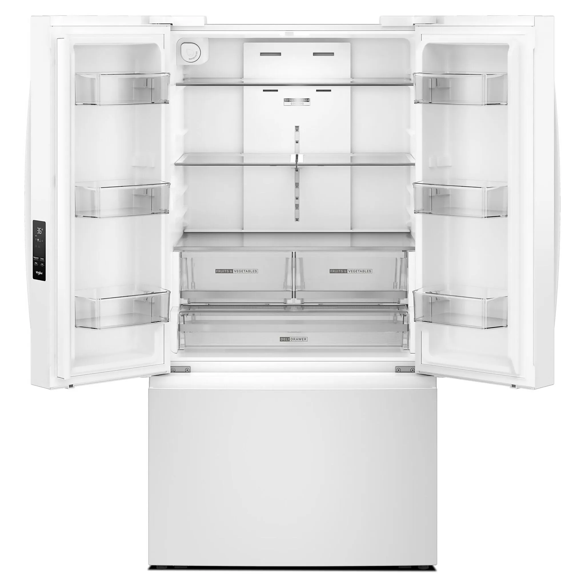 Whirlpool White French Door Refrigerator (31 Cu.ft.) - WRFF3336SW