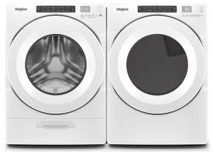 Whirlpool White Front-Load Washer (5.0 cu. ft.) & Electric Dryer 7.4 cu. ft.) - WFW560CHW/YWED560LHW