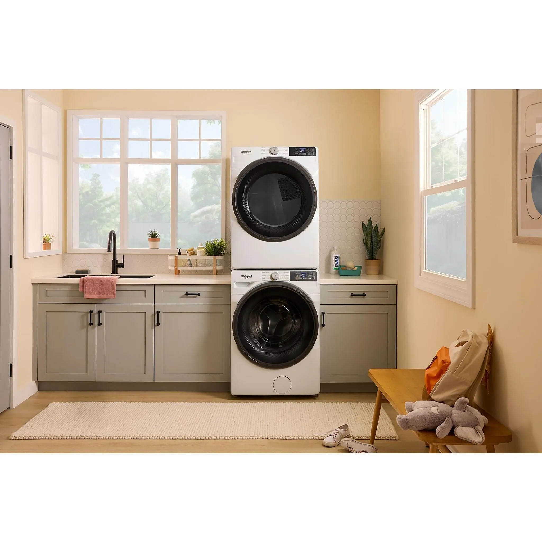 Whirlpool White Front-Load Washer with FreshFlow™ Vent System (5.8 Cu.Ft.) - WFW6720RW