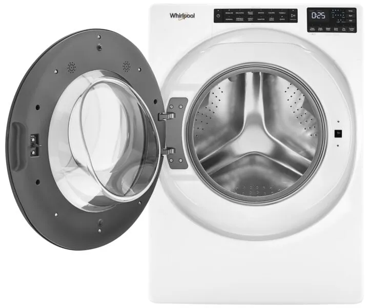 Whirlpool White Front Load Washer with Quick Cycle (5.2 cu. ft.) - WFW5605MW