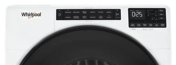 Whirlpool White Front Load Washer with Quick Cycle (5.2 cu. ft.) - WFW5605MW