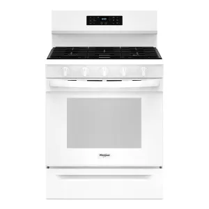 Whirlpool White Gas Freestanding Range (5 Cu.Ft.) - WFGS5030RW