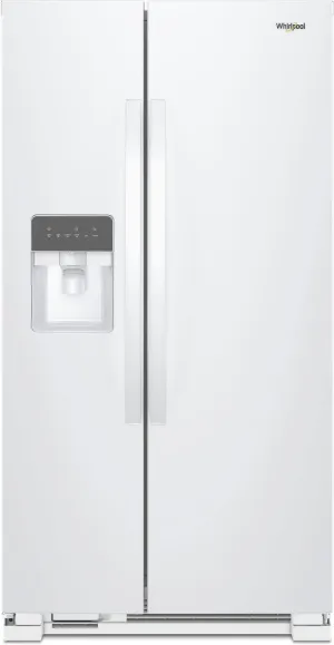 Whirlpool White Side-by-Side Refrigerator (25 Cu. Ft.) - WRS335SDHW