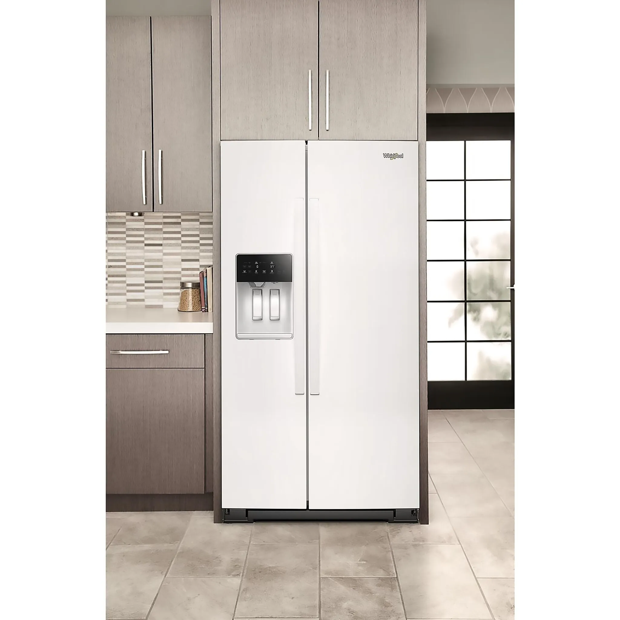 Whirlpool White Side-by-Side Refrigerator (28.7 Cu. Ft.) - WRSF5536RW