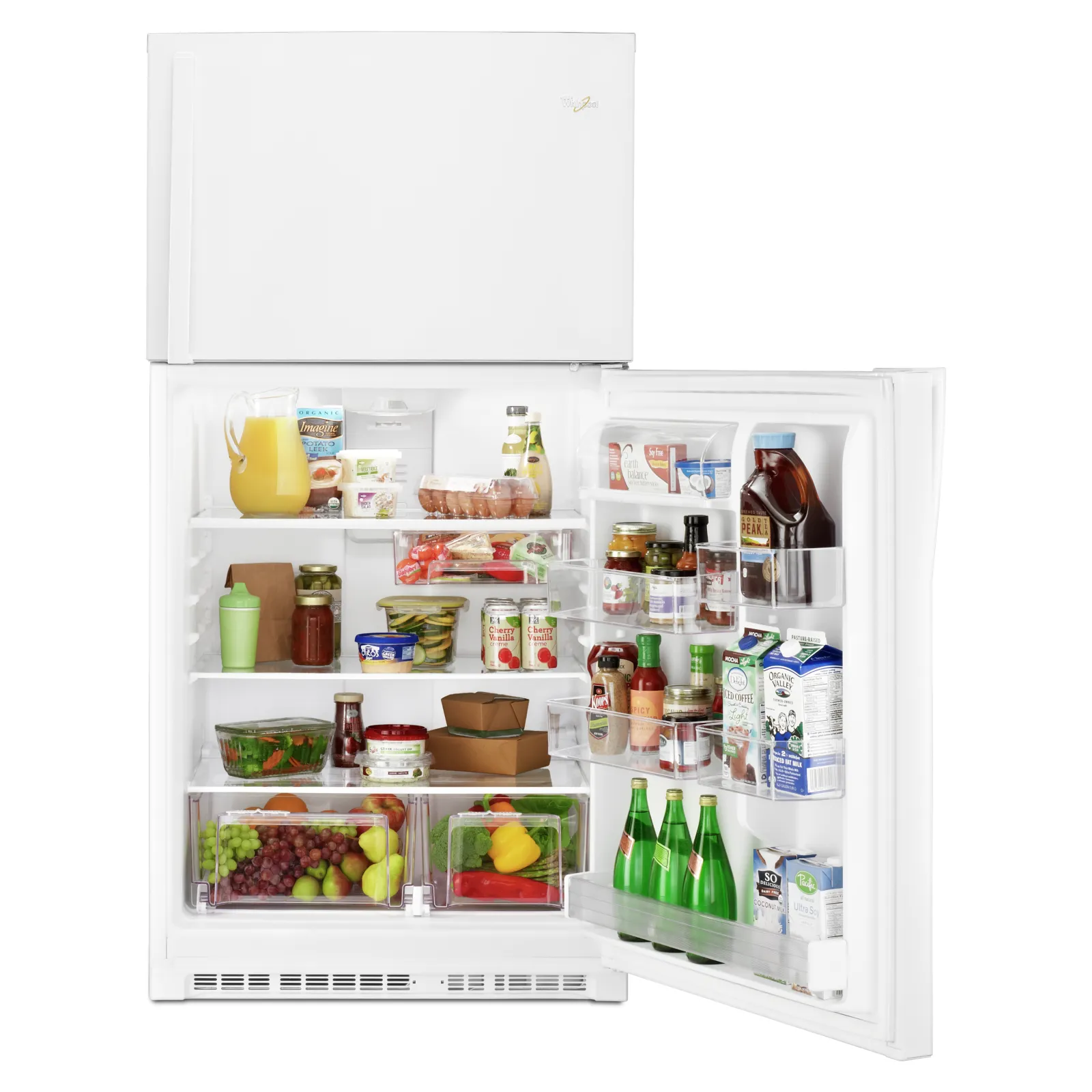 Whirlpool White Top-Freezer Refrigerator (21.3 Cu. Ft.) - WRT541SZDW