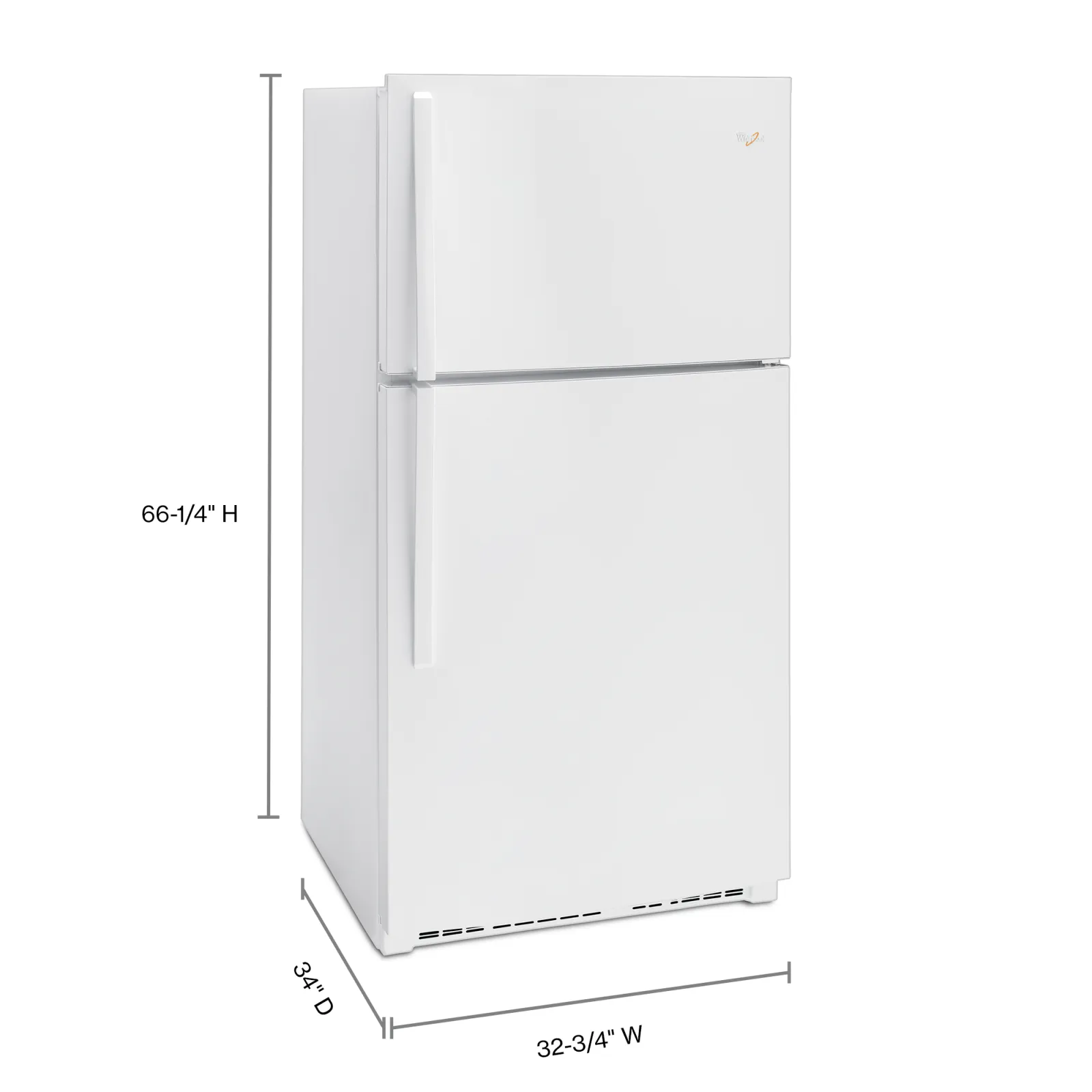Whirlpool White Top-Freezer Refrigerator (21.3 Cu. Ft.) - WRT541SZDW