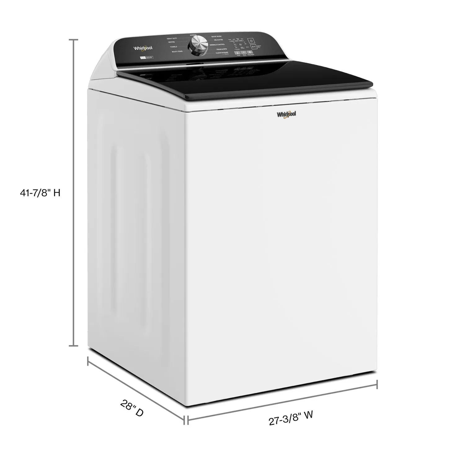 Whirlpool White Top Load Washer (6.1 Cu Ft) - WTW6157PW