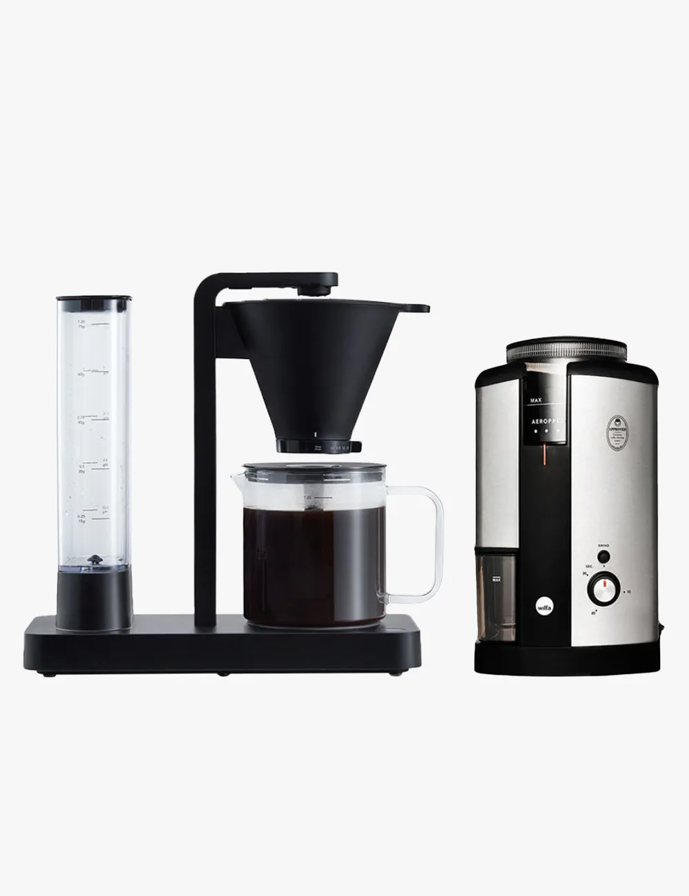 Wilfa Svart Performance Coffee Maker and free Wilfa Svart Coffee Grinder Silver