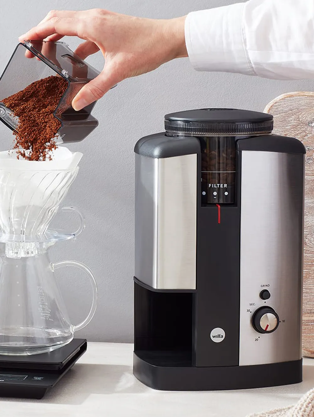 Wilfa Svart Performance Coffee Maker and free Wilfa Svart Coffee Grinder Silver
